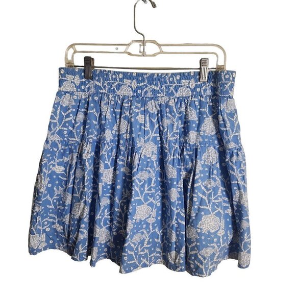 Vineyard Vines By Shep & Ian Blue White Cotton Sea Turtle Full Skirt Size S - Picture 1 of 4